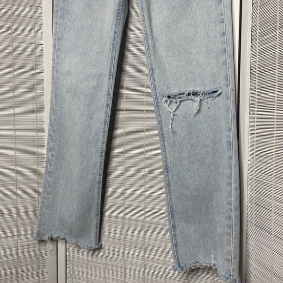 Rag & Bone Ankle Cigarette Bleached Jeans Dean Light Wash Size 24 - Picture 3 of 9